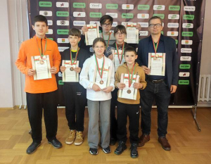 Команда на награждении